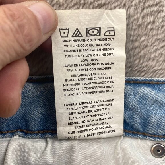 Lee Riders Womens Jeans Size 10 Blue Denim Light Wash Straight Cuffed Casual - Picture 9 of 14